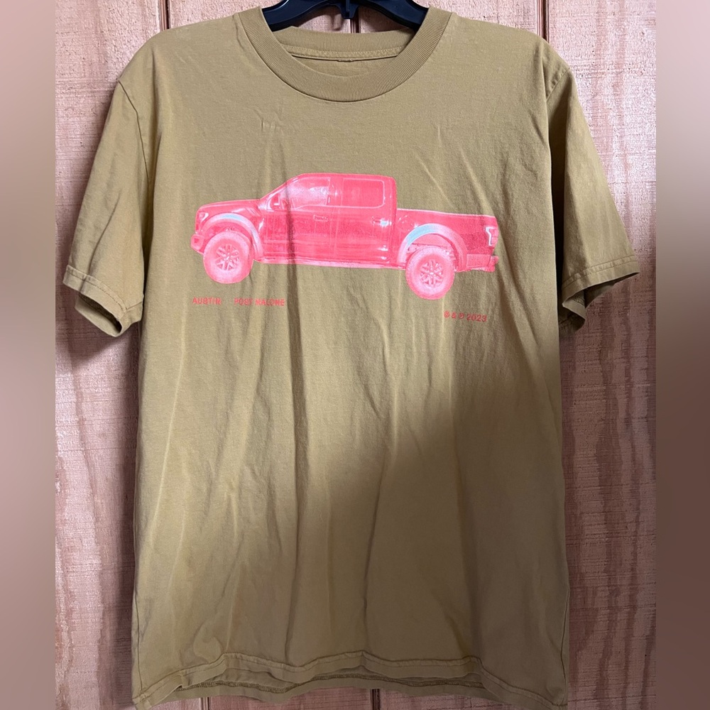 Post Malone Tour T-Shirt with Red Truck Design